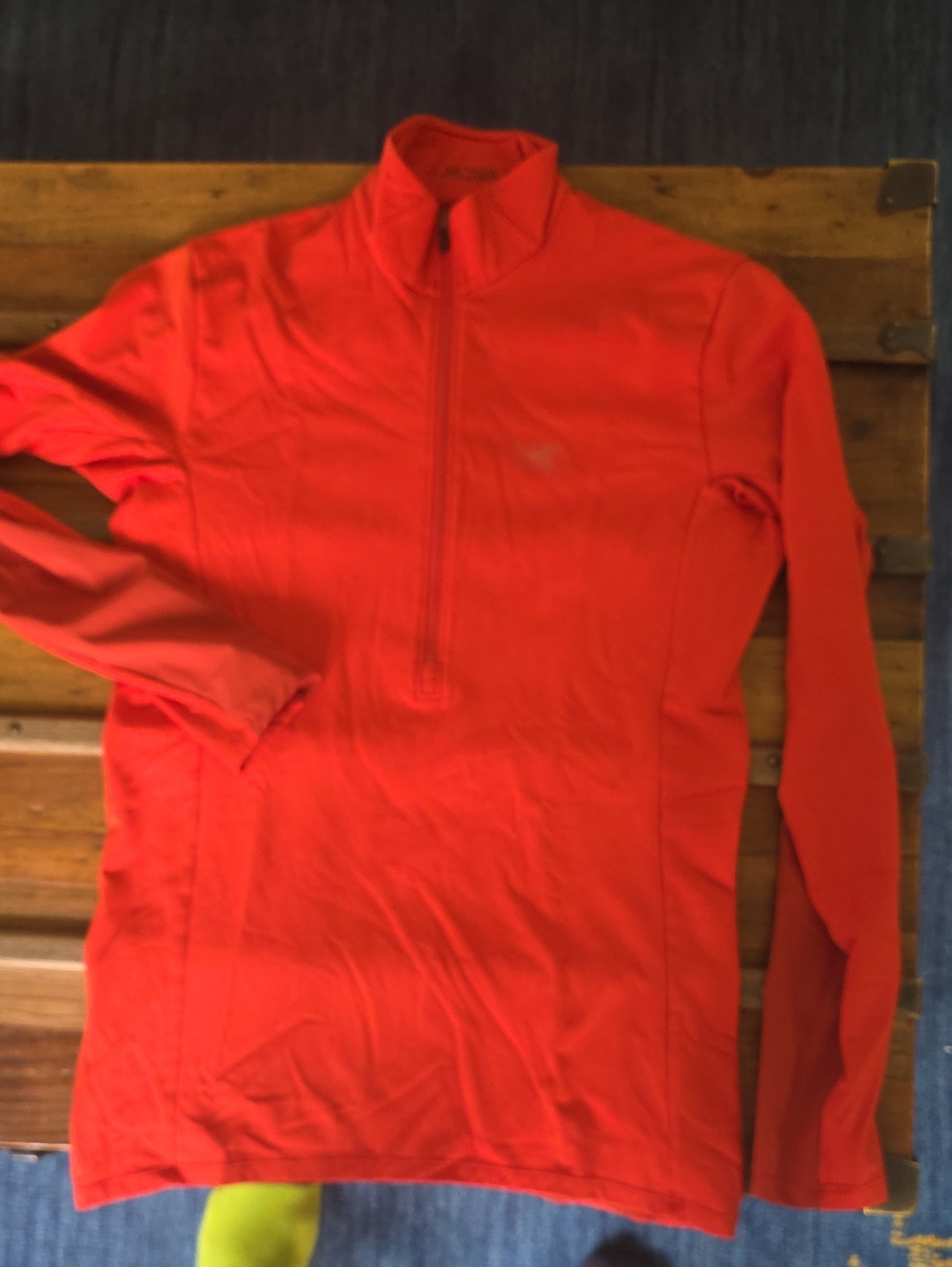 Arc'teryx Men's Bright Orange Half-Zip Sweater